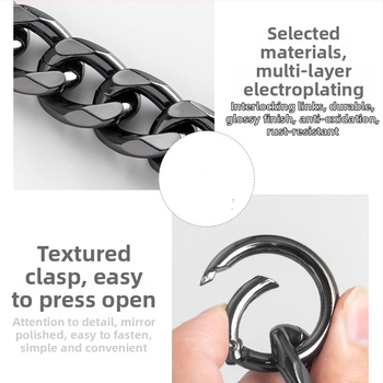 Ιμάντας ώμου με επέκταση αλυσίδας για Longchamp Hobo – μεταλλικός ιμάντας Dingzhen, αστικός μινιμαλισμός, Καλοκαίρι 2024