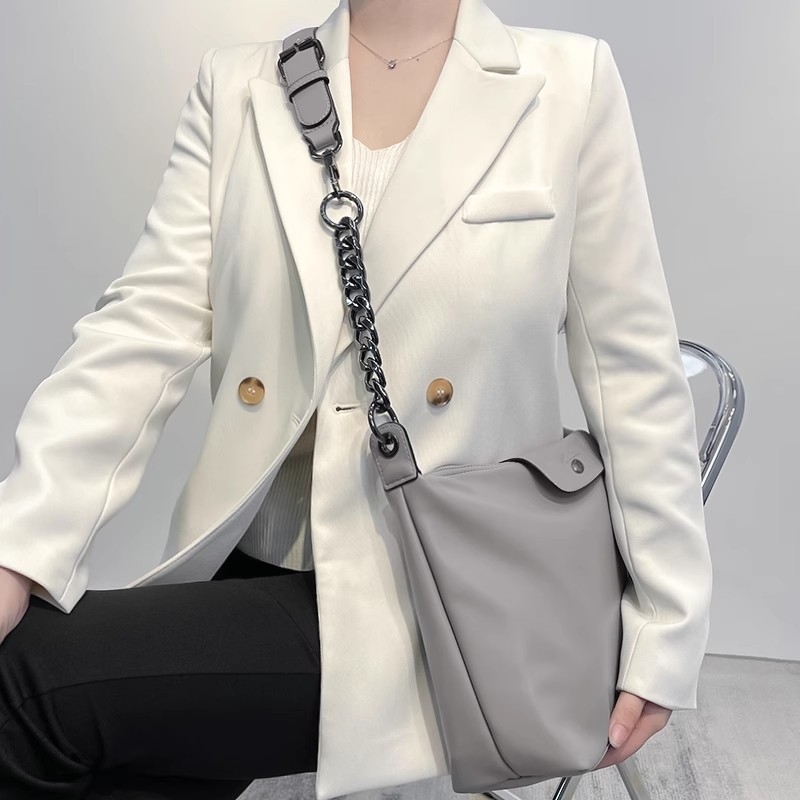 Ιμάντας ώμου με επέκταση αλυσίδας για Longchamp Hobo – μεταλλικός ιμάντας Dingzhen, αστικός μινιμαλισμός, Καλοκαίρι 2024