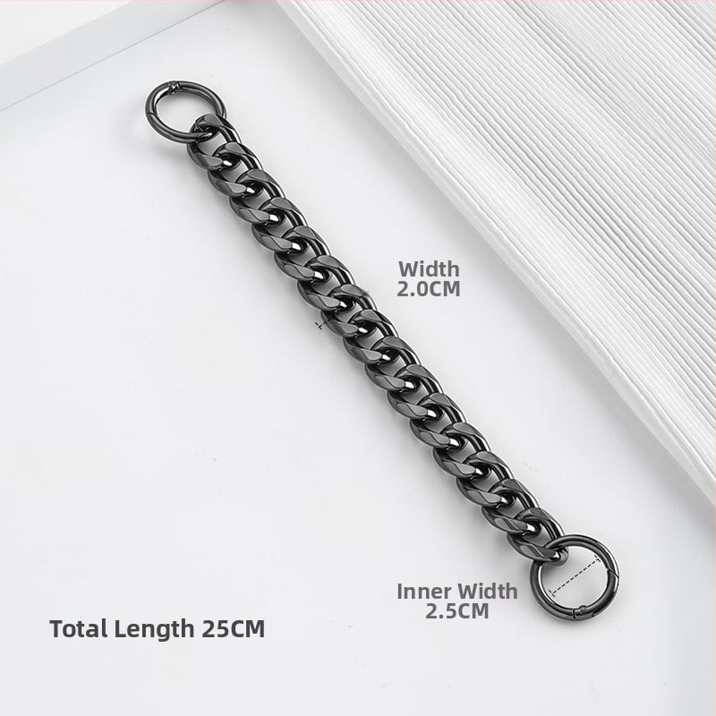 Ιμάντας ώμου με επέκταση αλυσίδας για Longchamp Hobo – μεταλλικός ιμάντας Dingzhen, αστικός μινιμαλισμός, Καλοκαίρι 2024