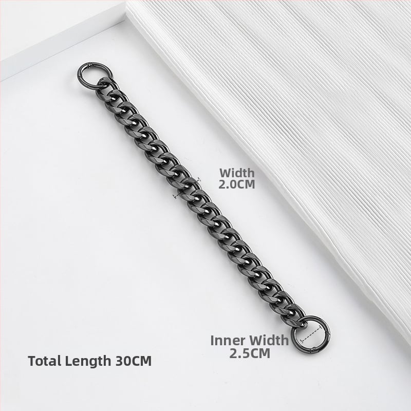 Ιμάντας ώμου με επέκταση αλυσίδας για Longchamp Hobo – μεταλλικός ιμάντας Dingzhen, αστικός μινιμαλισμός, Καλοκαίρι 2024