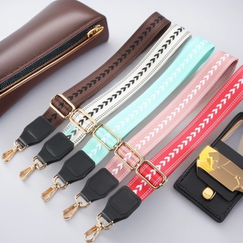 Ρυθμιζόμενη ζώνη ώμου για γυναικεία τσάντα – πολυεστέρας, δερμάτιες λεπτομέρειες, κωδικός Jd221, μάρκα Yida, ρίγες