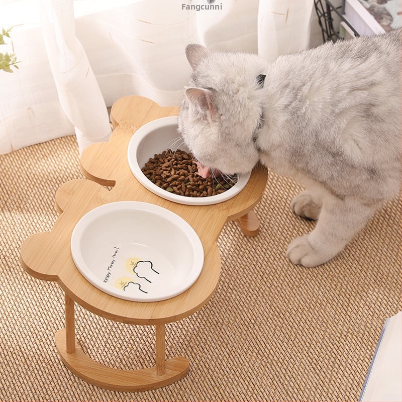 Μπολ φαγητού γάτας από ανοξείδωτο ατσάλι για κατοικίδια