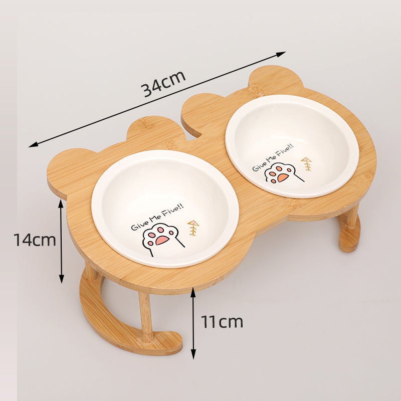 Μπολ φαγητού γάτας από ανοξείδωτο ατσάλι για κατοικίδια