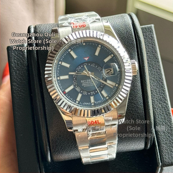 Vīriešu automātiska mehāniskā pulksteņa, biznesa stils, nerūsējošā tērauda korpuss un siksna, kustība 2813, apaļš cifers ar pārklātu stiklu, analogo displeju ar cipariem, spirāl krona, veikala garantija