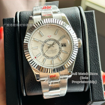 Vīriešu automātiska mehāniskā pulksteņa, biznesa stils, nerūsējošā tērauda korpuss un siksna, kustība 2813, apaļš cifers ar pārklātu stiklu, analogo displeju ar cipariem, spirāl krona, veikala garantija