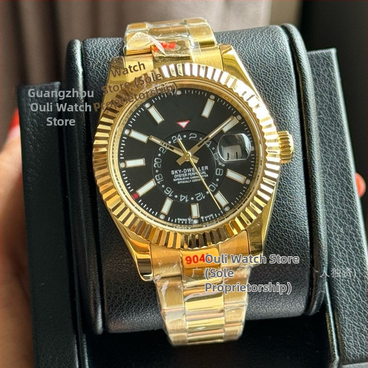 Vīriešu automātiska mehāniskā pulksteņa, biznesa stils, nerūsējošā tērauda korpuss un siksna, kustība 2813, apaļš cifers ar pārklātu stiklu, analogo displeju ar cipariem, spirāl krona, veikala garantija