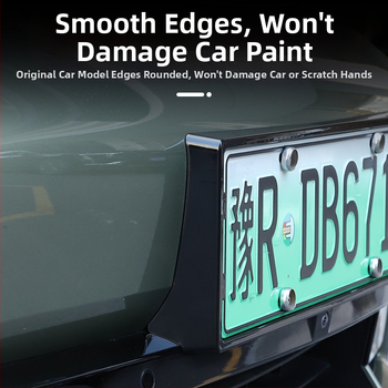 Numbrimärgiraam - täis serva disain, ühilduv SU7/YU7-ga, mõeldud uue energiaga sõidukitele, plastikust