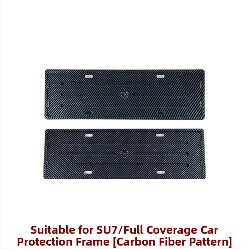 Numbrimärgiraam - täis serva disain, ühilduv SU7/YU7-ga, mõeldud uue energiaga sõidukitele, plastikust