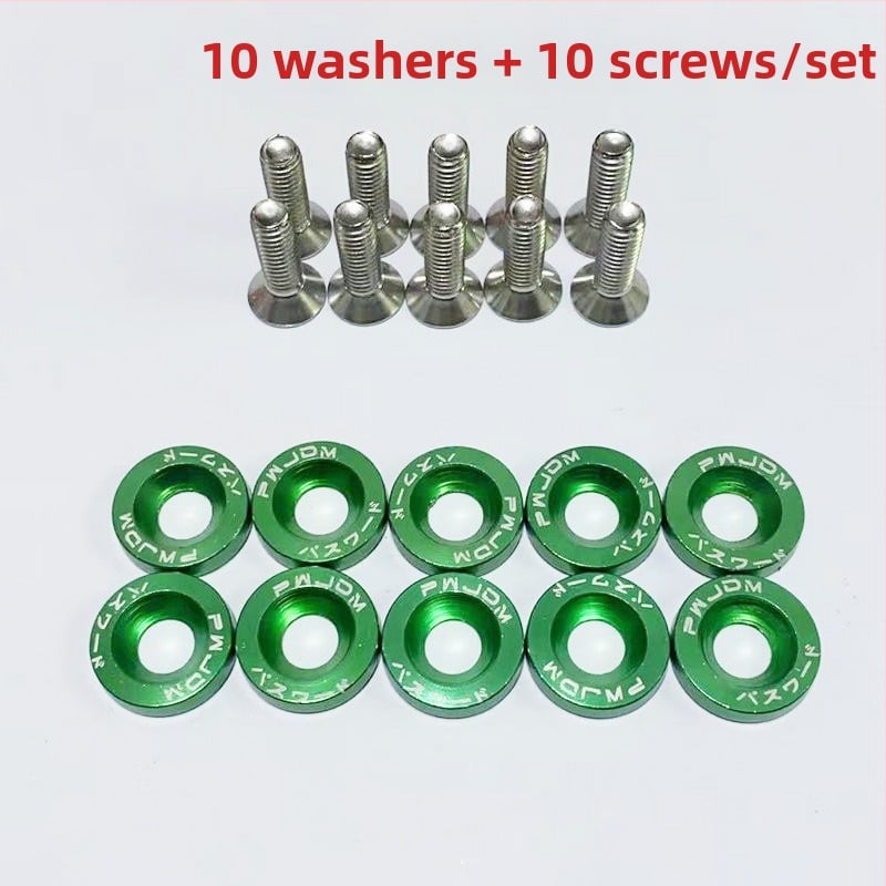 Sraigtų tarpiklis priekinei ir galinei bamperio stiprinimui, nikeliuoto plieno plokštelė registracijos numerio rėmui, universalus tvirtinimas