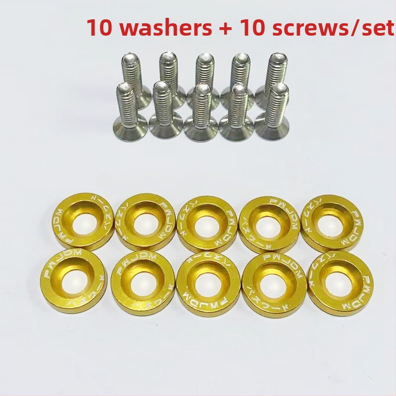 Sraigtų tarpiklis priekinei ir galinei bamperio stiprinimui, nikeliuoto plieno plokštelė registracijos numerio rėmui, universalus tvirtinimas