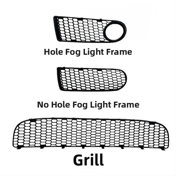 Priekšējā miglas luktura rāmis Beetle 06-10 ar apakšējo restīti un reflektora plāksni (PP, 12V)