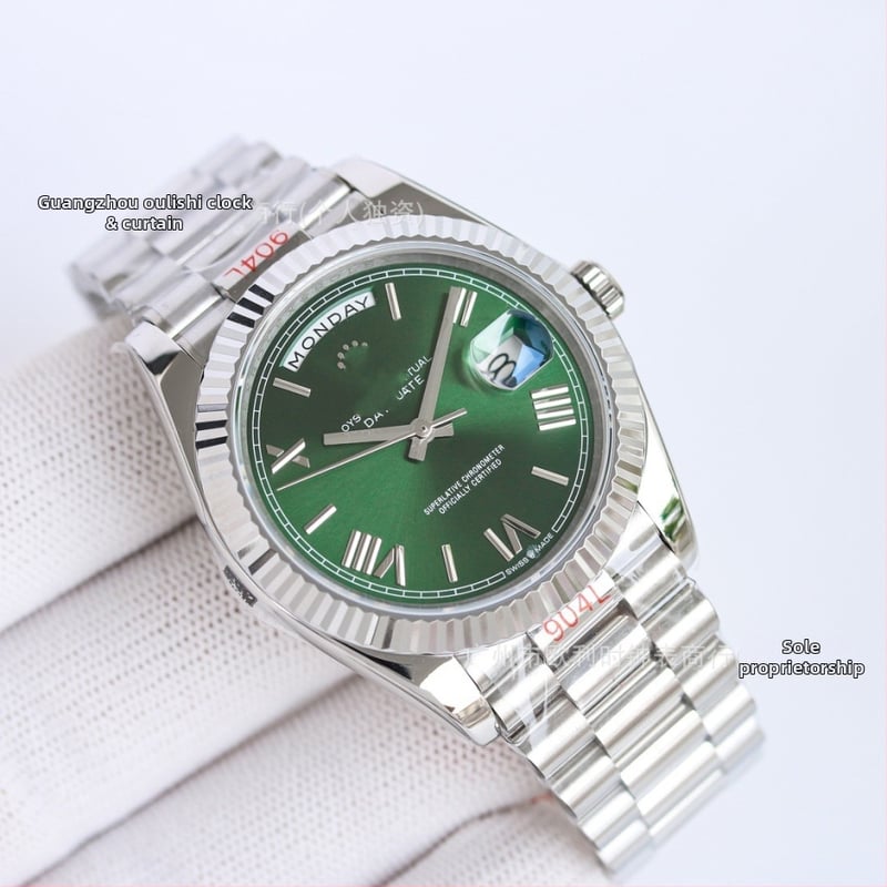 Vīriešu mehāniskais automāts ar Seagull 2813 kustību, displejs ar rādītājiem un cipariem, nerūsējošā tērauda korpuss un siksna