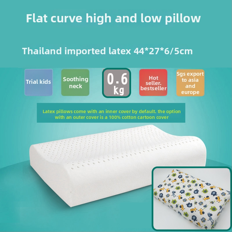 Indini taisnstūra latex spilvens ar dabīgā lateksa kodolu, lateksa saturs 90%+, pielāgojams