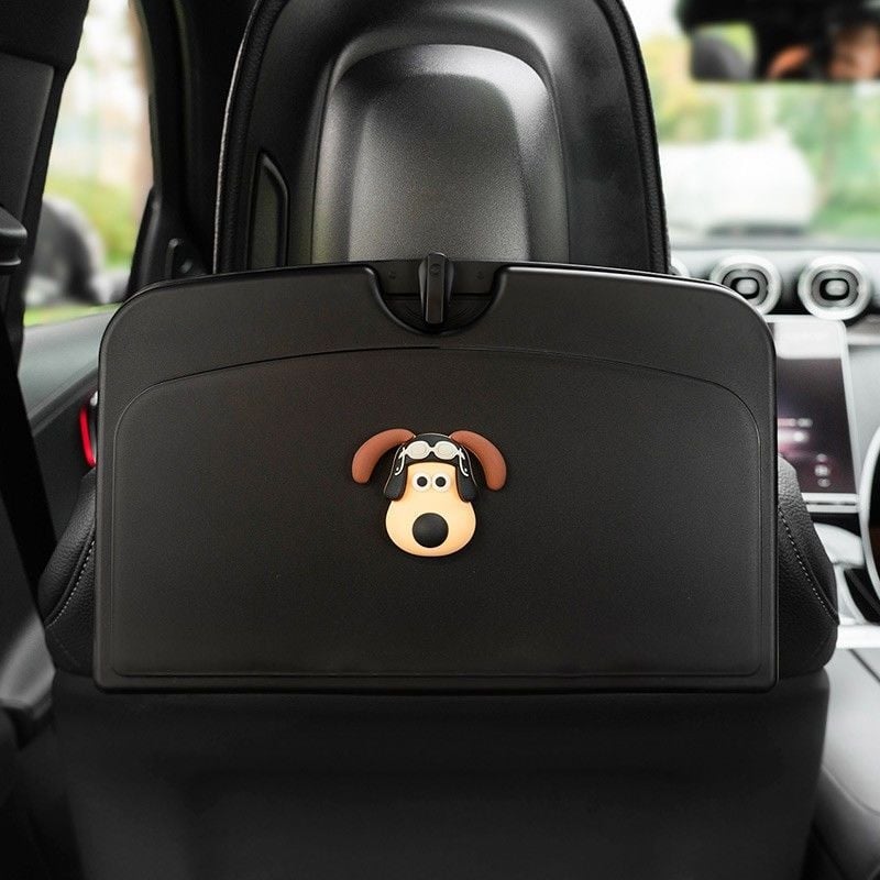 Auto tagaistme söögilaud — kokkupandav taldrik, kohvitassi hoidik, puidust konstruktsioon, seinaline kinnitamine, universaalne ühilduvus