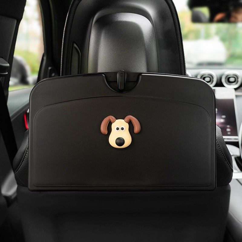 Auto tagaistme söögilaud — kokkupandav taldrik, kohvitassi hoidik, puidust konstruktsioon, seinaline kinnitamine, universaalne ühilduvus