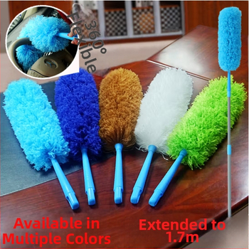 Jingsheng Šķiedru putekļu suka ar apaļu galvu, 175 cm, putekļu noņemšanai mājās un automašīnās