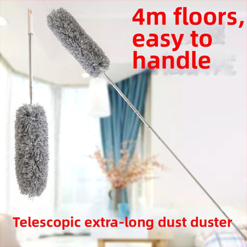 Jingsheng Šķiedru putekļu suka ar apaļu galvu, 175 cm, putekļu noņemšanai mājās un automašīnās