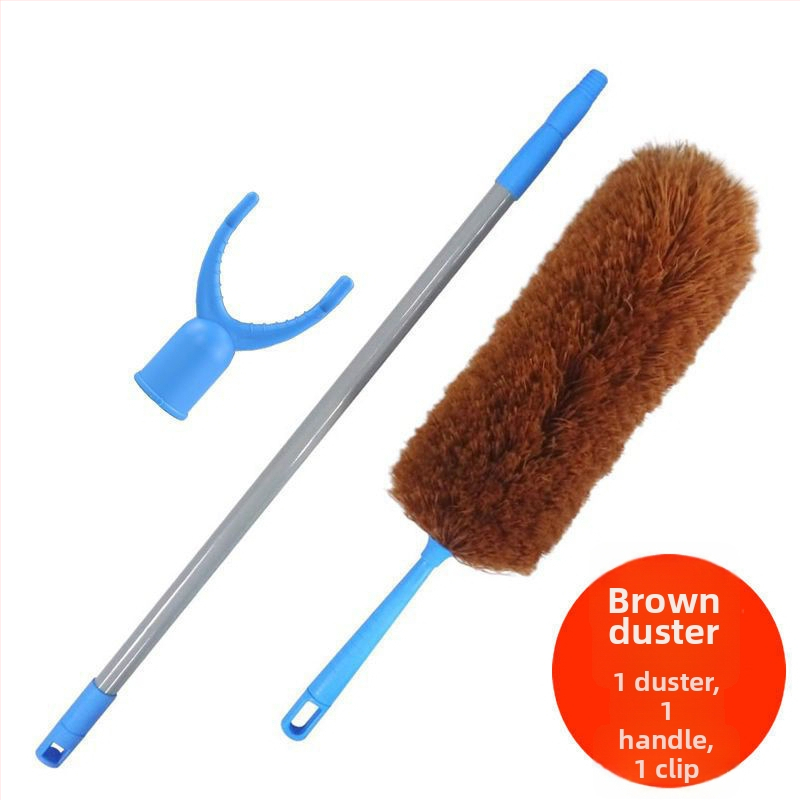 Jingsheng Šķiedru putekļu suka ar apaļu galvu, 175 cm, putekļu noņemšanai mājās un automašīnās