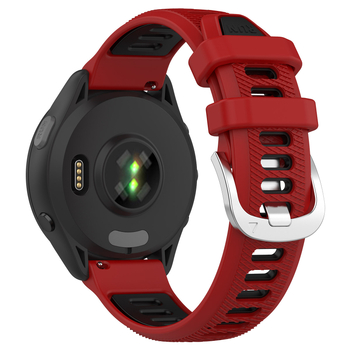 Brățară silicon Garmin Forerunner 265, bi-color, 18/20/22 mm, cataramă cu pin