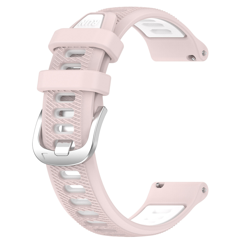 Brățară silicon Garmin Forerunner 265, bi-color, 18/20/22 mm, cataramă cu pin