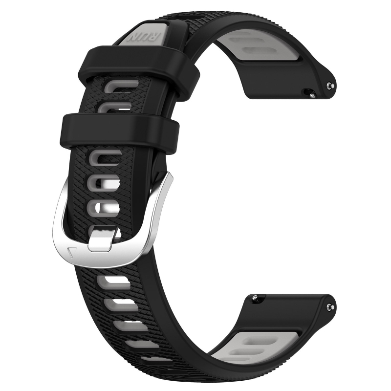 Brățară silicon Garmin Forerunner 265, bi-color, 18/20/22 mm, cataramă cu pin