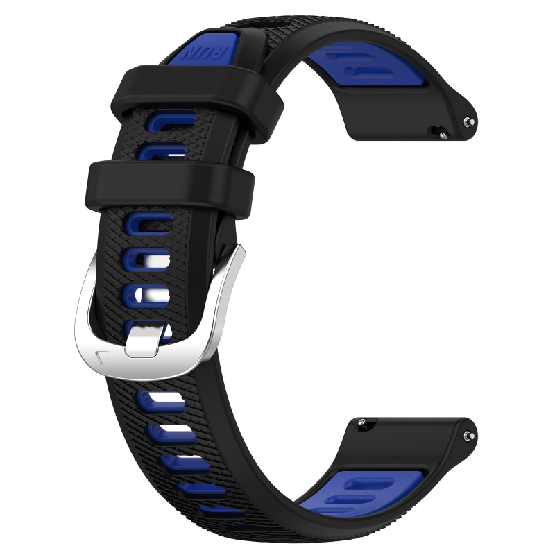 Brățară silicon Garmin Forerunner 265, bi-color, 18/20/22 mm, cataramă cu pin