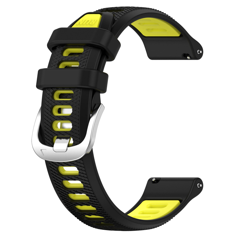 Brățară silicon Garmin Forerunner 265, bi-color, 18/20/22 mm, cataramă cu pin