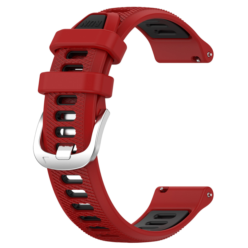 Brățară silicon Garmin Forerunner 265, bi-color, 18/20/22 mm, cataramă cu pin