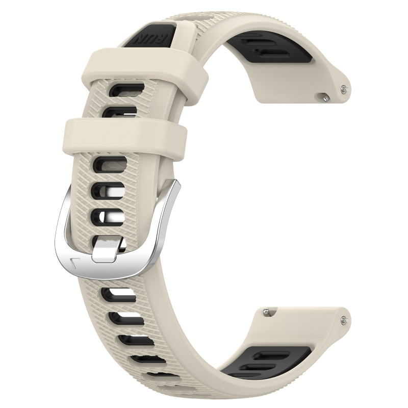 Brățară silicon Garmin Forerunner 265, bi-color, 18/20/22 mm, cataramă cu pin