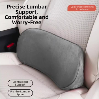 Automobilio juosmens pagalvė, atminties putos, plonas dizainas, suede audinys, universalus suderinamumas, pritaikomas