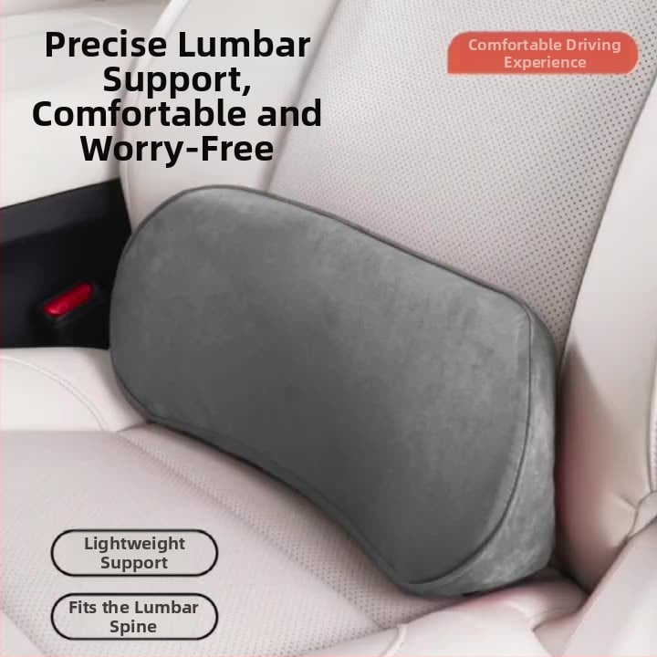 Automobilio juosmens pagalvė, atminties putos, plonas dizainas, suede audinys, universalus suderinamumas, pritaikomas