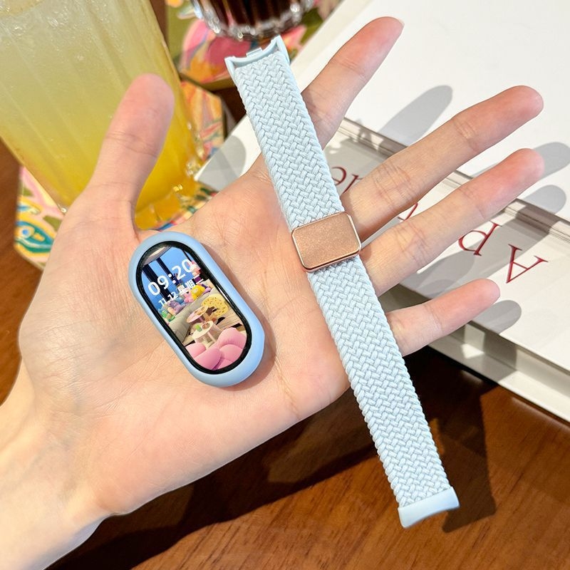Silikonsko kućište za Mi Band 4–10, pleteni magnetski sportski remen