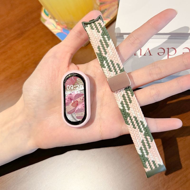 Silikonsko kućište za Mi Band 4–10, pleteni magnetski sportski remen