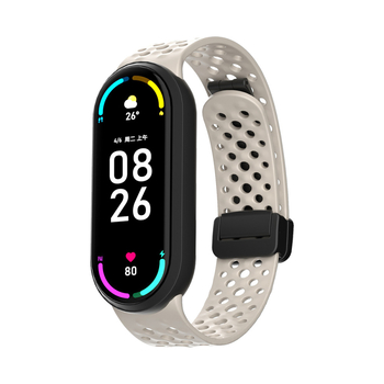 Silikona siksniņa priekš Xiaomi Mi Band, ērts pieskāriens, elastīga, ūdensizturīga un sviedru izturīga, modes stils