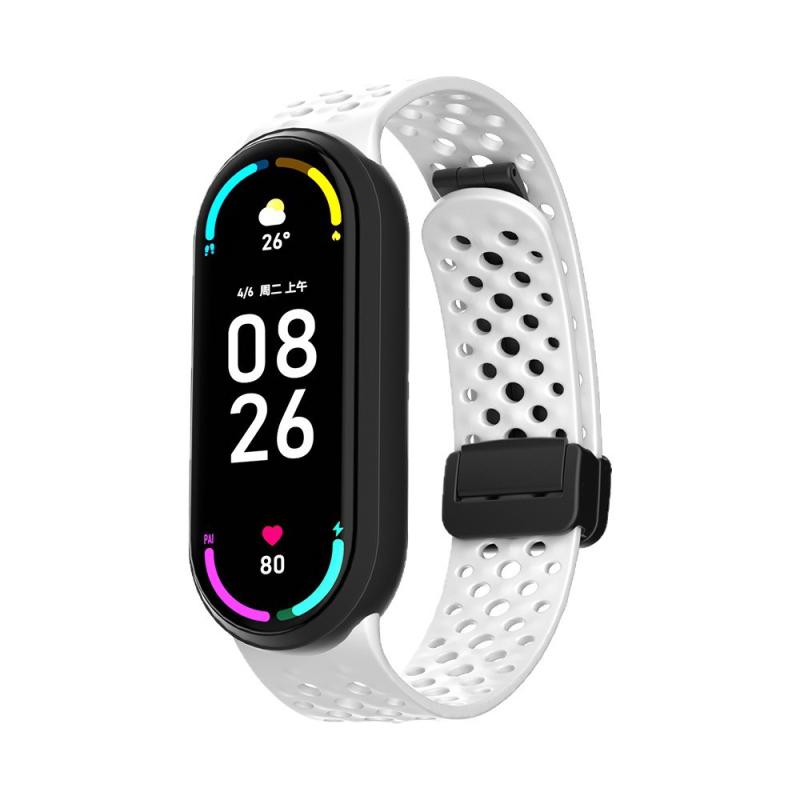 Silikona siksniņa priekš Xiaomi Mi Band, ērts pieskāriens, elastīga, ūdensizturīga un sviedru izturīga, modes stils