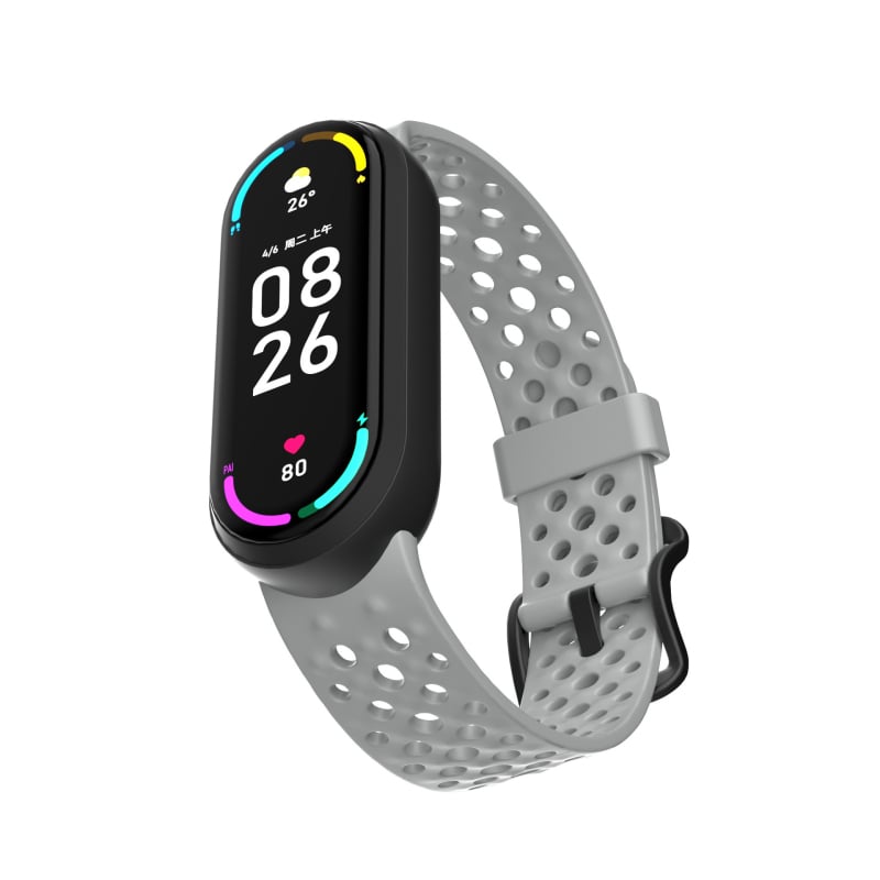 Silikona siksniņa priekš Xiaomi Mi Band, ērts pieskāriens, elastīga, ūdensizturīga un sviedru izturīga, modes stils