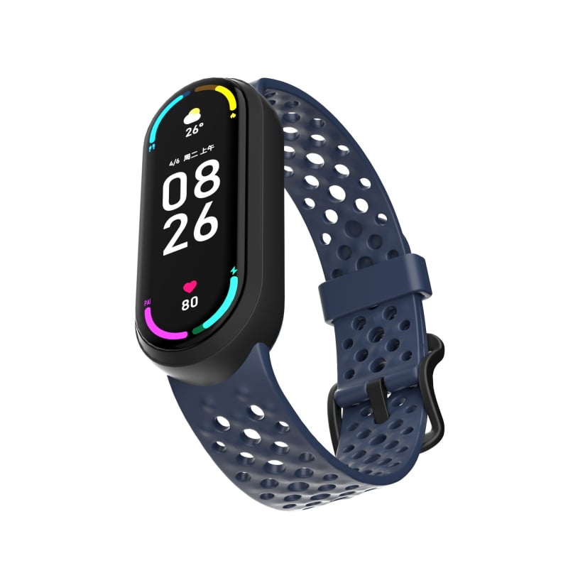 Silikona siksniņa priekš Xiaomi Mi Band, ērts pieskāriens, elastīga, ūdensizturīga un sviedru izturīga, modes stils