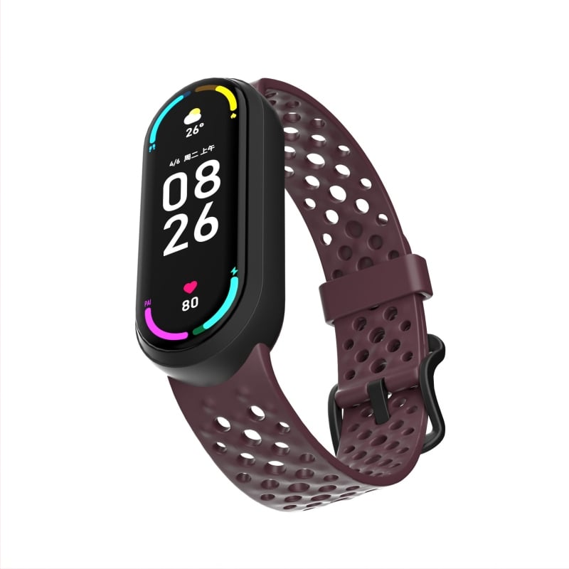 Silikona siksniņa priekš Xiaomi Mi Band, ērts pieskāriens, elastīga, ūdensizturīga un sviedru izturīga, modes stils