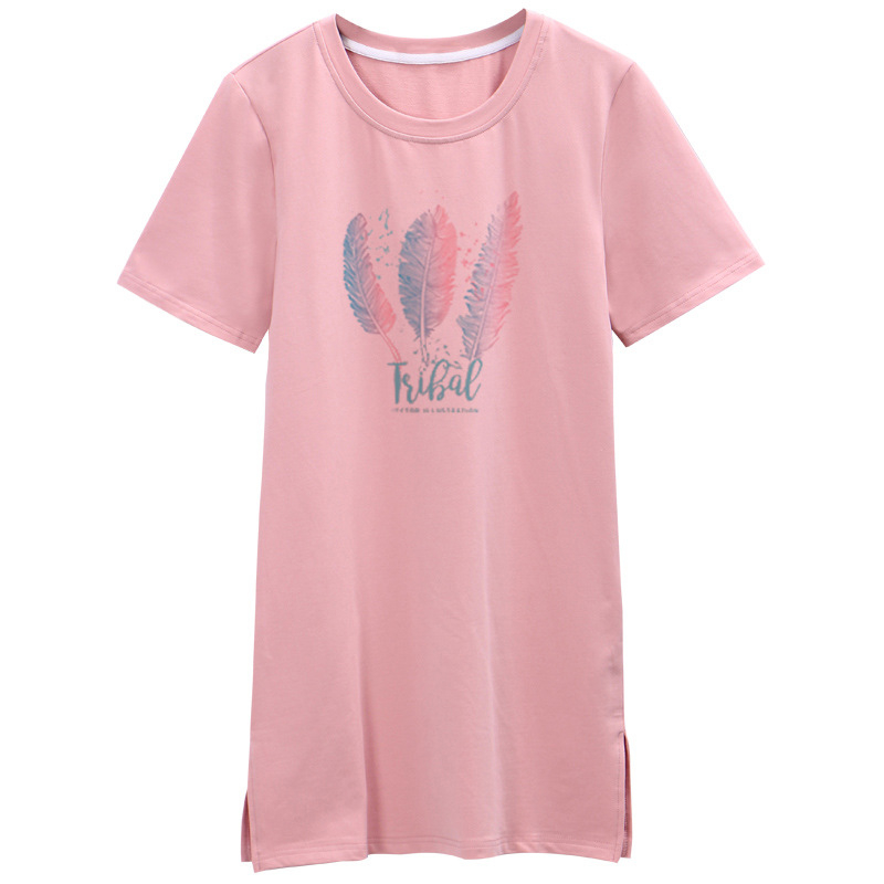 Slim fit T-krekls ar īsām piedurknēm no kokvilnas-spandeksa, ar apaļu kaklu un drukātu rakstu