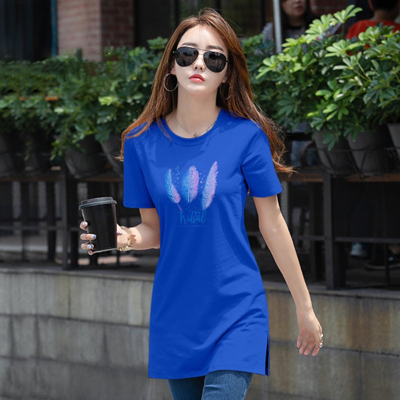 Slim fit T-krekls ar īsām piedurknēm no kokvilnas-spandeksa, ar apaļu kaklu un drukātu rakstu