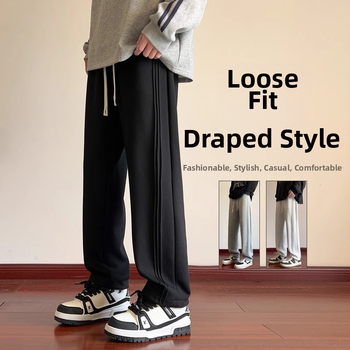 Pusaudžu sporta ikdienas bikses, brīvs piegriezums, vidukļa vidējais līmenis, šņorēta aizdare, kokvilnas audums