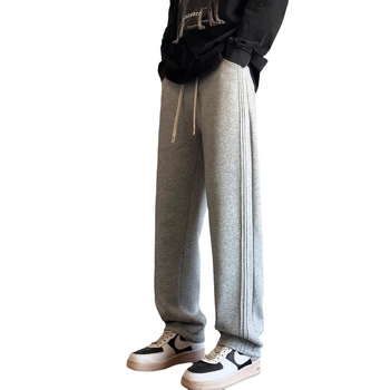 Pusaudžu sporta ikdienas bikses, brīvs piegriezums, vidukļa vidējais līmenis, šņorēta aizdare, kokvilnas audums