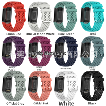 Remen silikonski za Fitbit Charge5 - kopča s pinom, 16 g, prilagodljiva veličina sučelja