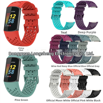 Remen silikonski za Fitbit Charge5 - kopča s pinom, 16 g, prilagodljiva veličina sučelja