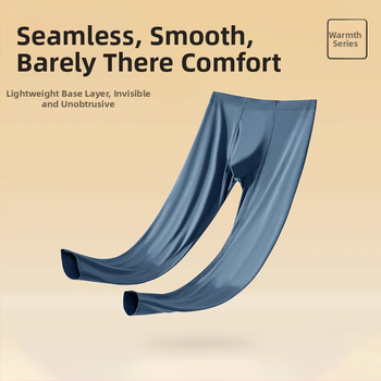 Vīriešu Modal bezšuvju termālās bikses kā bāzes slānim, elpojošas, silta, pilna garuma