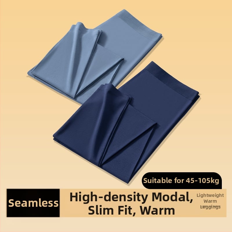Vīriešu Modal bezšuvju termālās bikses kā bāzes slānim, elpojošas, silta, pilna garuma