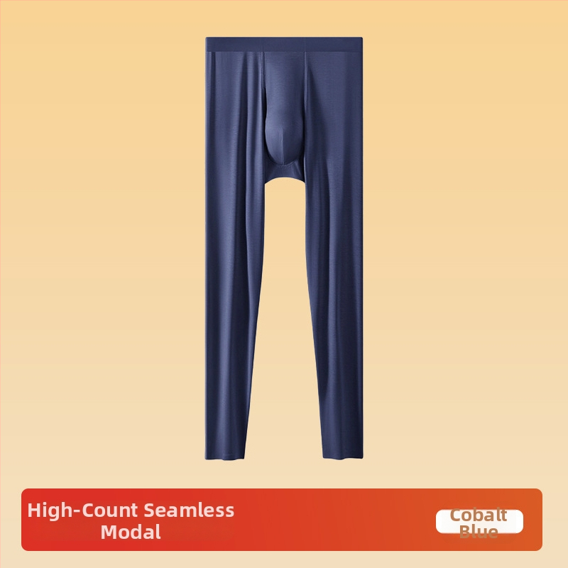 Vīriešu Modal bezšuvju termālās bikses kā bāzes slānim, elpojošas, silta, pilna garuma