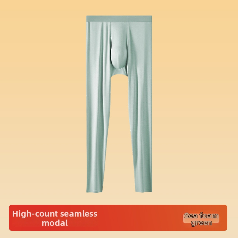 Vīriešu Modal bezšuvju termālās bikses kā bāzes slānim, elpojošas, silta, pilna garuma