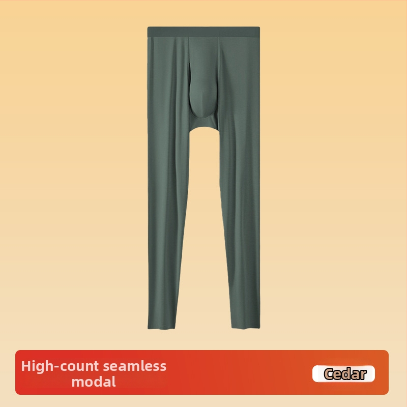 Vīriešu Modal bezšuvju termālās bikses kā bāzes slānim, elpojošas, silta, pilna garuma