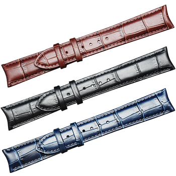 Laikrodžio dirželis iš natūralios odos su krokodilo raštu, Moon Phase Master modelis, viršutinės karvės odos oda, originalus dizainas